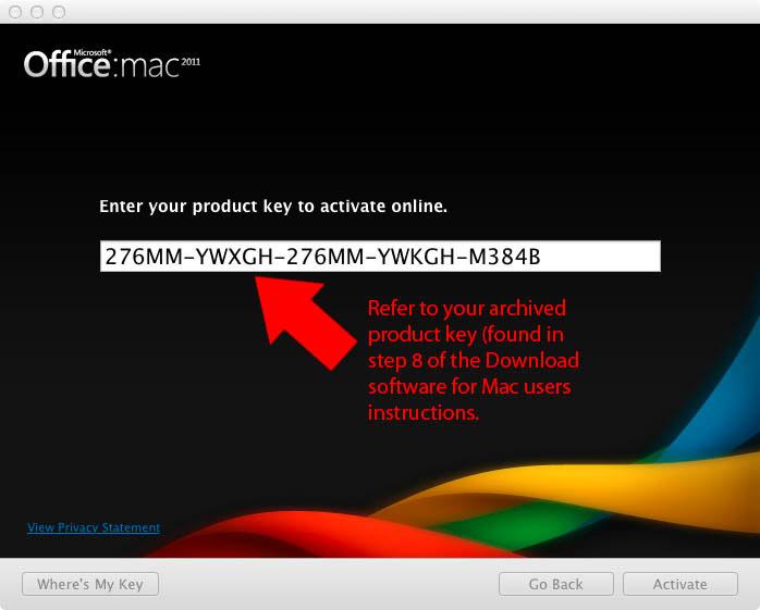 find microsoft office 2011 for mac product key